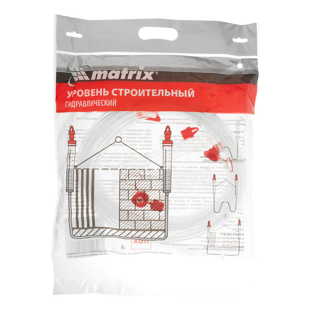 Гидроуровень,удлиненная колба, рельефная градуировка, 10м Matrix (37092)