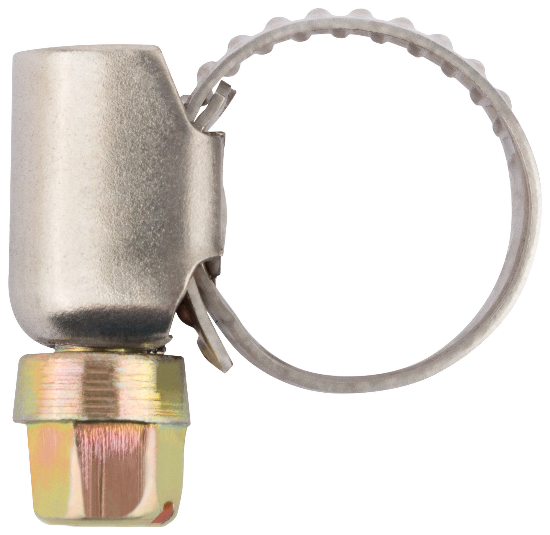 Хомут обжимной (нержавеющая сталь со сваркой) 7-11 мм (64270)