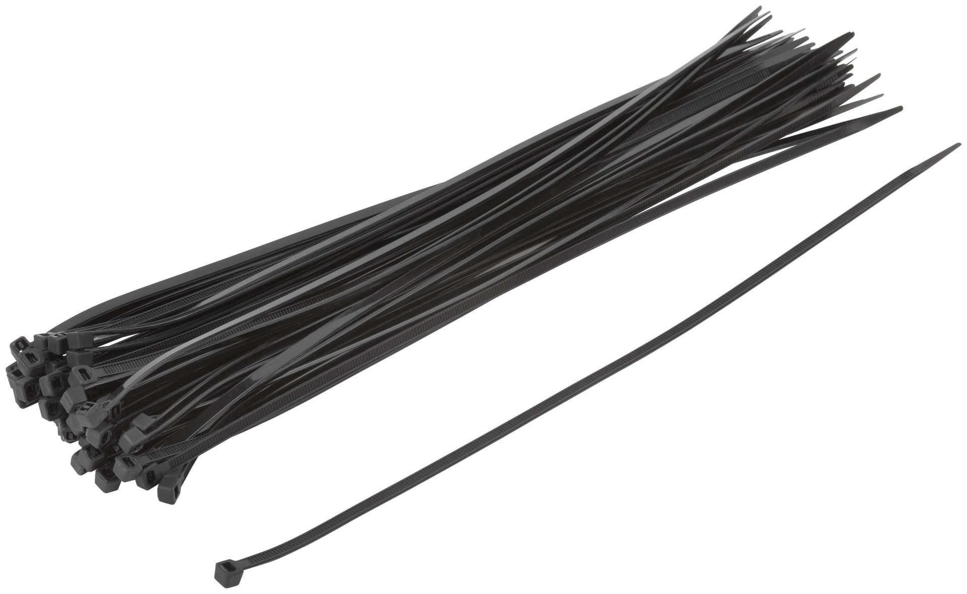 Хомуты нейлоновые, черные д/проводов 50 шт., 300x3,6 мм (60396)