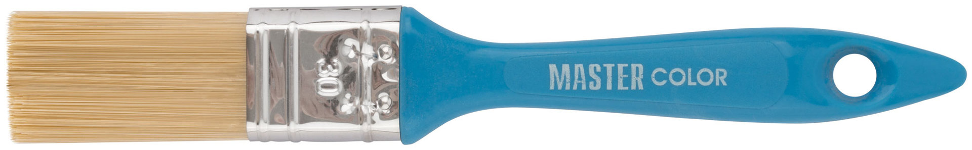 Кисть флейцевая, толщ. 12 мм, ПЭТ-щетина, нерж. обжим, пласт. ручка, ширина 30 мм (30-0201)