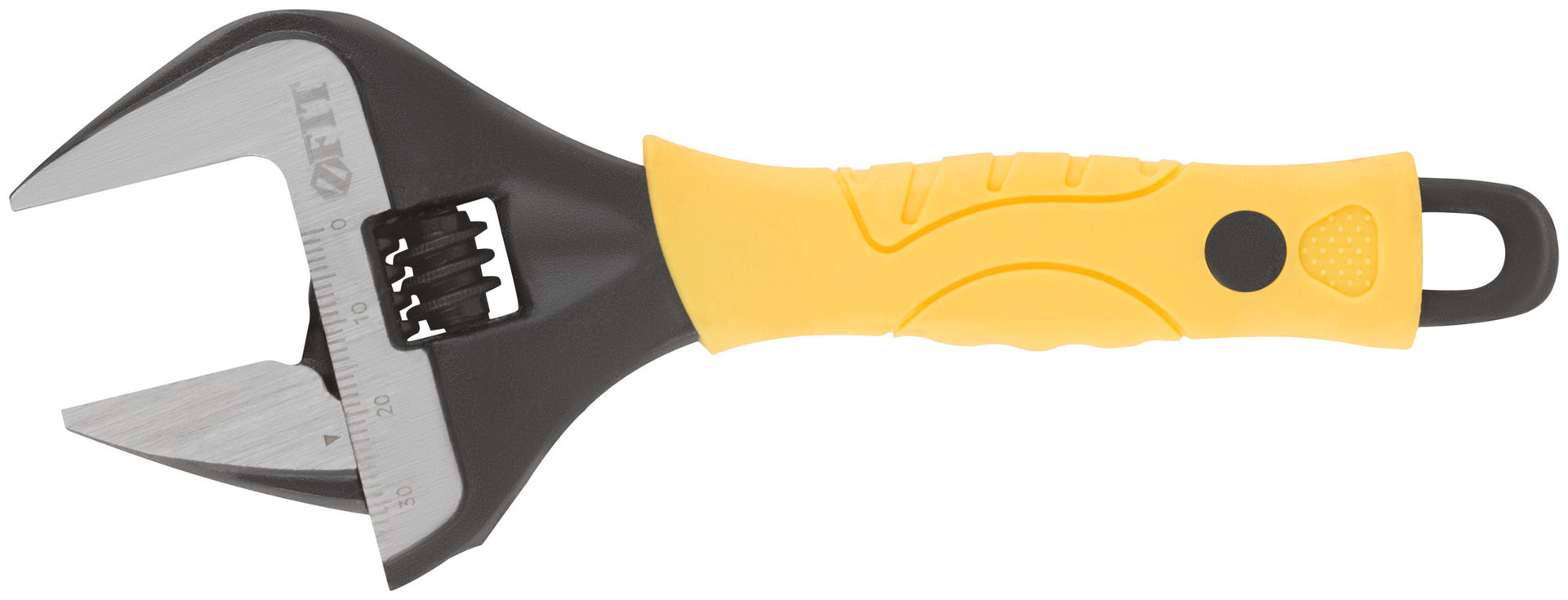 Ключ разводной Эталон, CrV, узкие губки, шкала, экстра увелич.захват, прорезин.ручка 150 мм ( 34 мм )