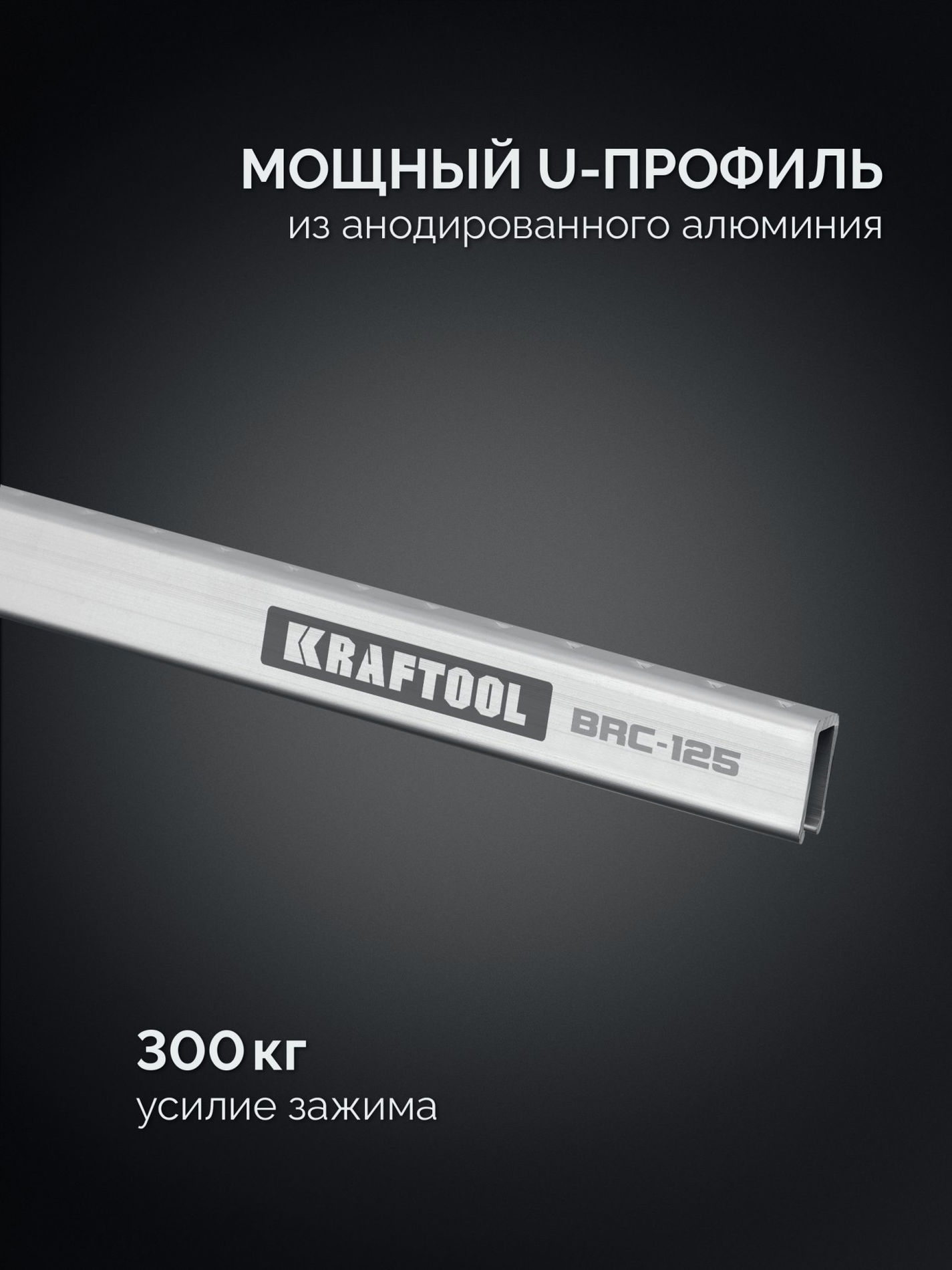 KRAFTOOL BRC-125, 1250/48 мм, высокоточная струбцина-вайма (32313-125)