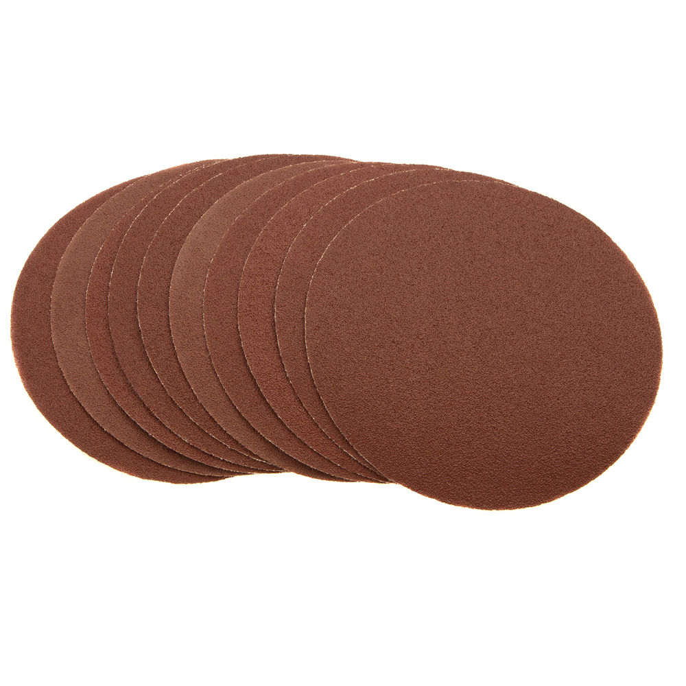 Круг абразивный на ворсовой подложке под липучку, P 100, 125 мм, 10 шт Matrix (73850)