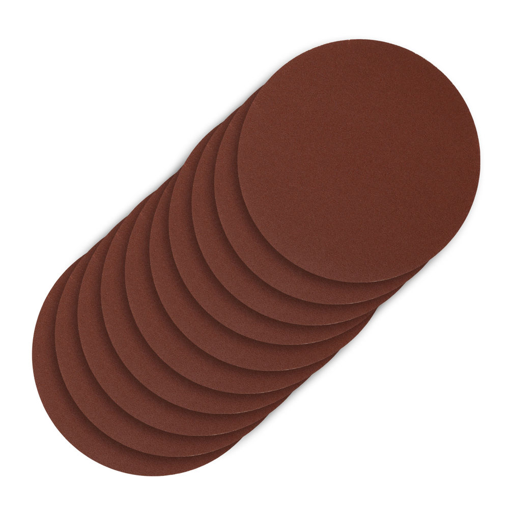 Круг абразивный на ворсовой подложке под липучку, P 150, 125 мм, 10 шт Сибртех (738607)