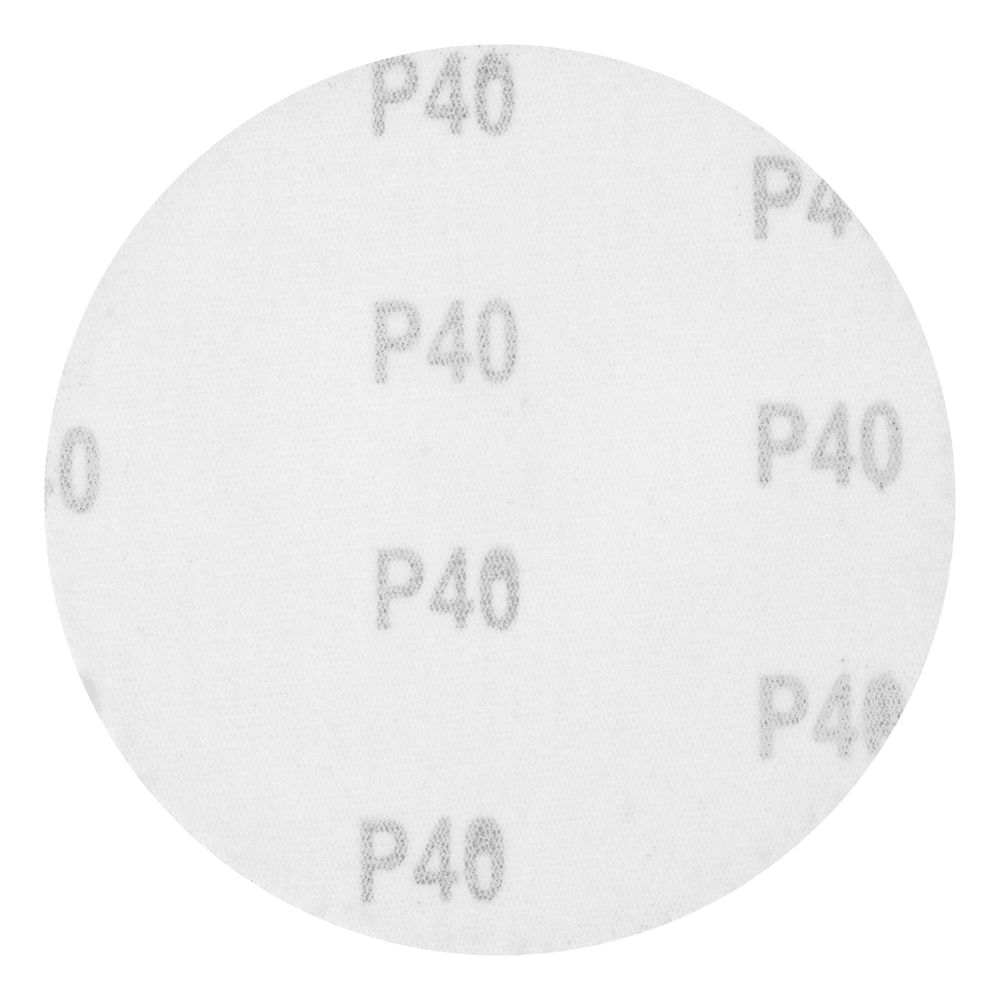 Круг абразивный на ворсовой подложке под липучку, P 40, 115 мм, 10 шт Matrix (73815)