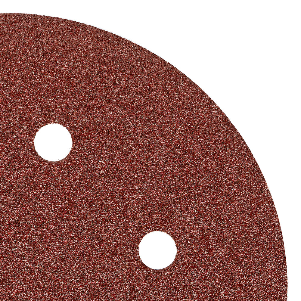 Круг абразивный на ворсовой подложке под липучку, перфорированный, P 80, 150 мм, 5 шт Matrix (73838)