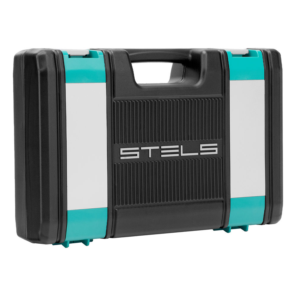 Набор инструментов, 1/2, 1/4, CrV, пластиковый кейс 69 предметов Stels