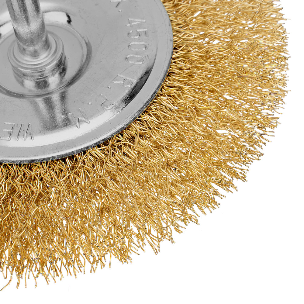 Набор щеток для дрели, 2 шт, 1 плоская, 100 мм, 1 чашка, 75 мм, со шпильками Matrix (74480)