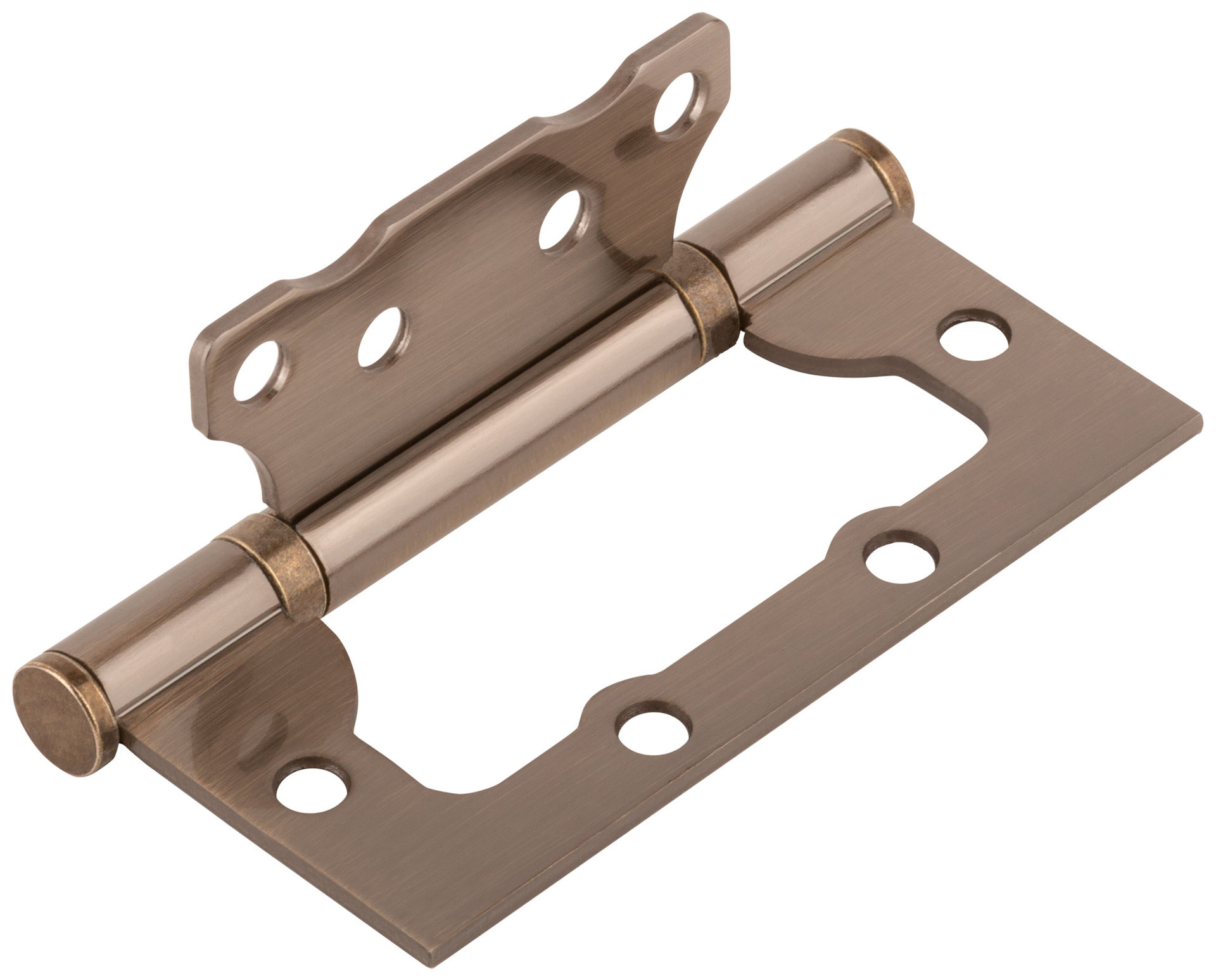 Петля дверная универсальная (без врезки) Стандарт 100х75х2,5 мм старая бронза (2ВВ - АВ) (66311)