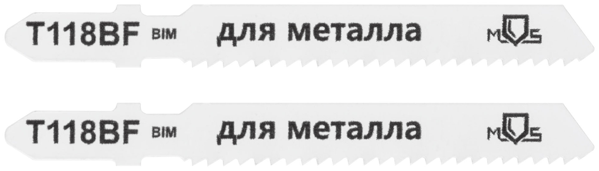 Полотна для эл. лобзика, T118BF, по металлу, Bimetal, 75 мм, 2 шт. (40822М)