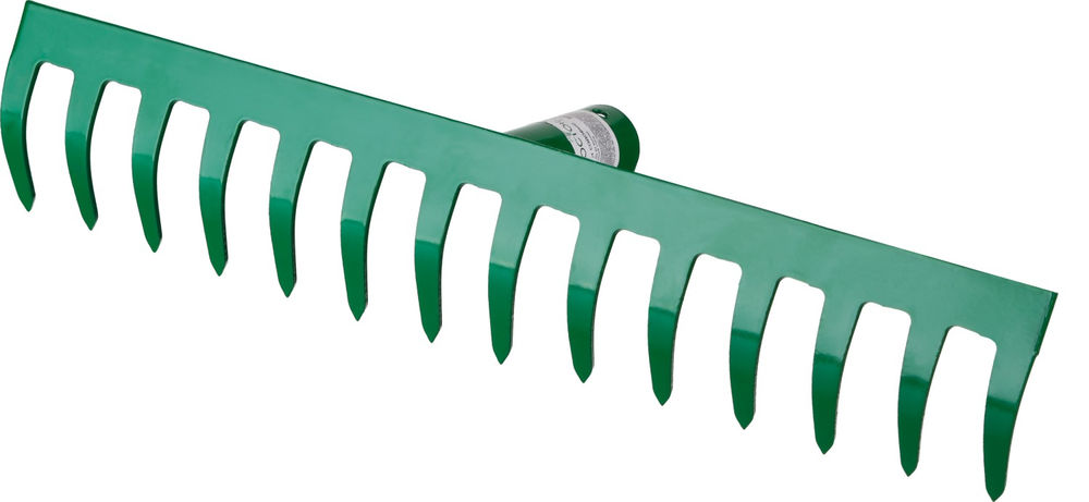 Грабли РОСТОК 364 x 60 мм, 14 прямых зубцов, сталь, покрытие краска, без черенка 39610-14_z01