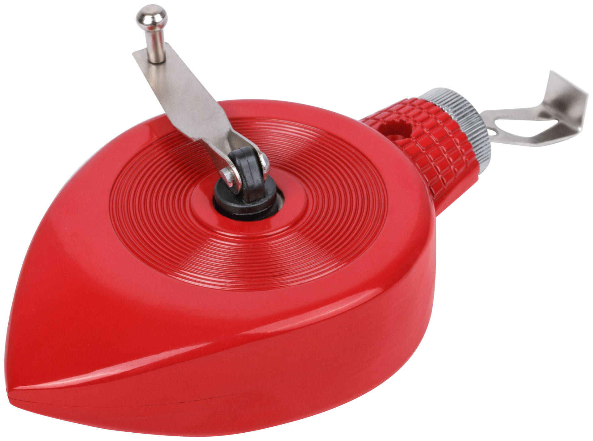 Шнур малярный отбойный, металлический корпус, в блистере 30 м, красный (04603)