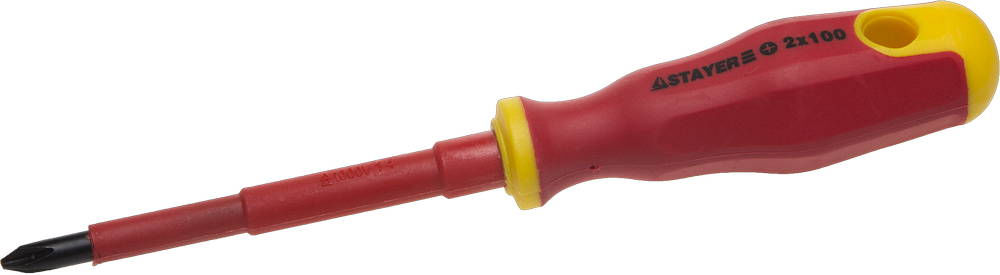 Отвертка диэлектрическая PH2 х 100 мм Electro Professional STAYER 25142-2-10