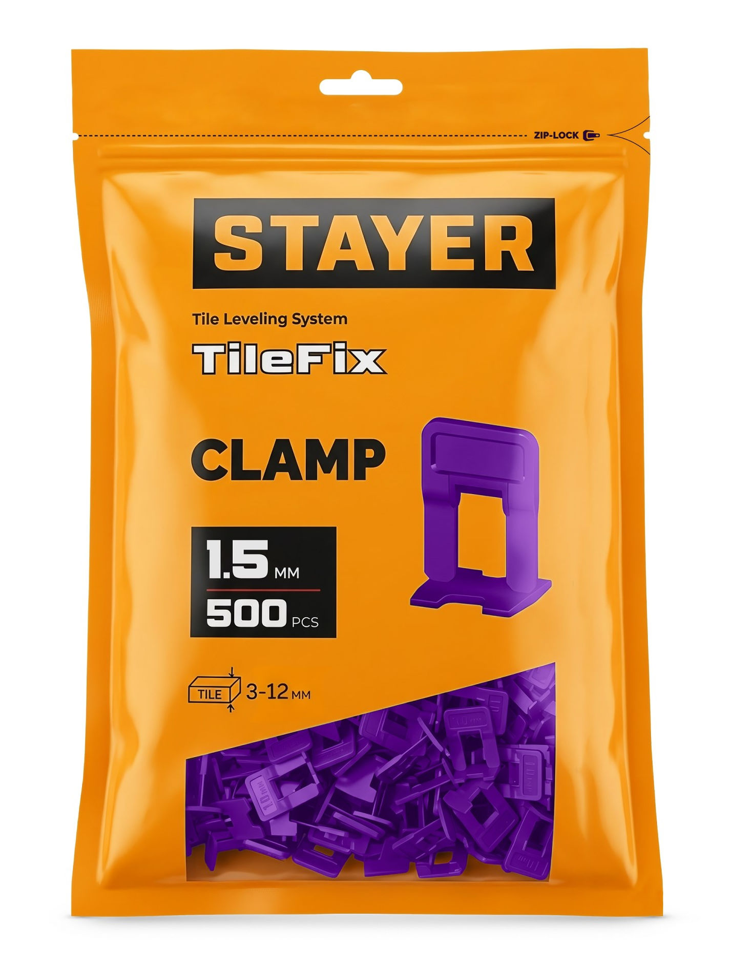 STAYER СВП TileFix, 1,5 мм, 500 шт, система выравнивания плитки ?ворота? (33846-500)