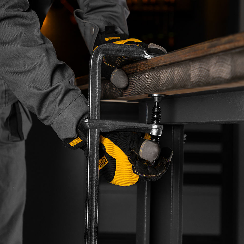 Струбцина F-образная, 100x600мм, кованая Denzel (20472)