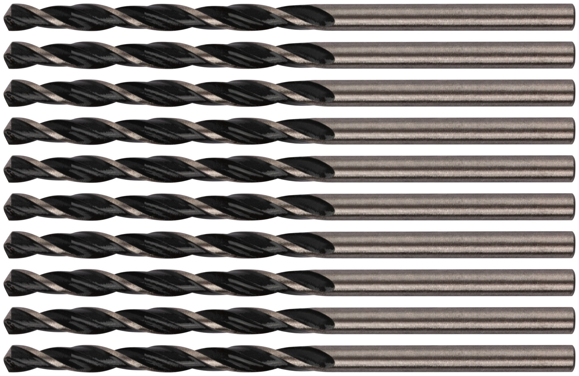 Сверла по металлу HSS черненые 3,0x61 мм (10 шт.) (33530)