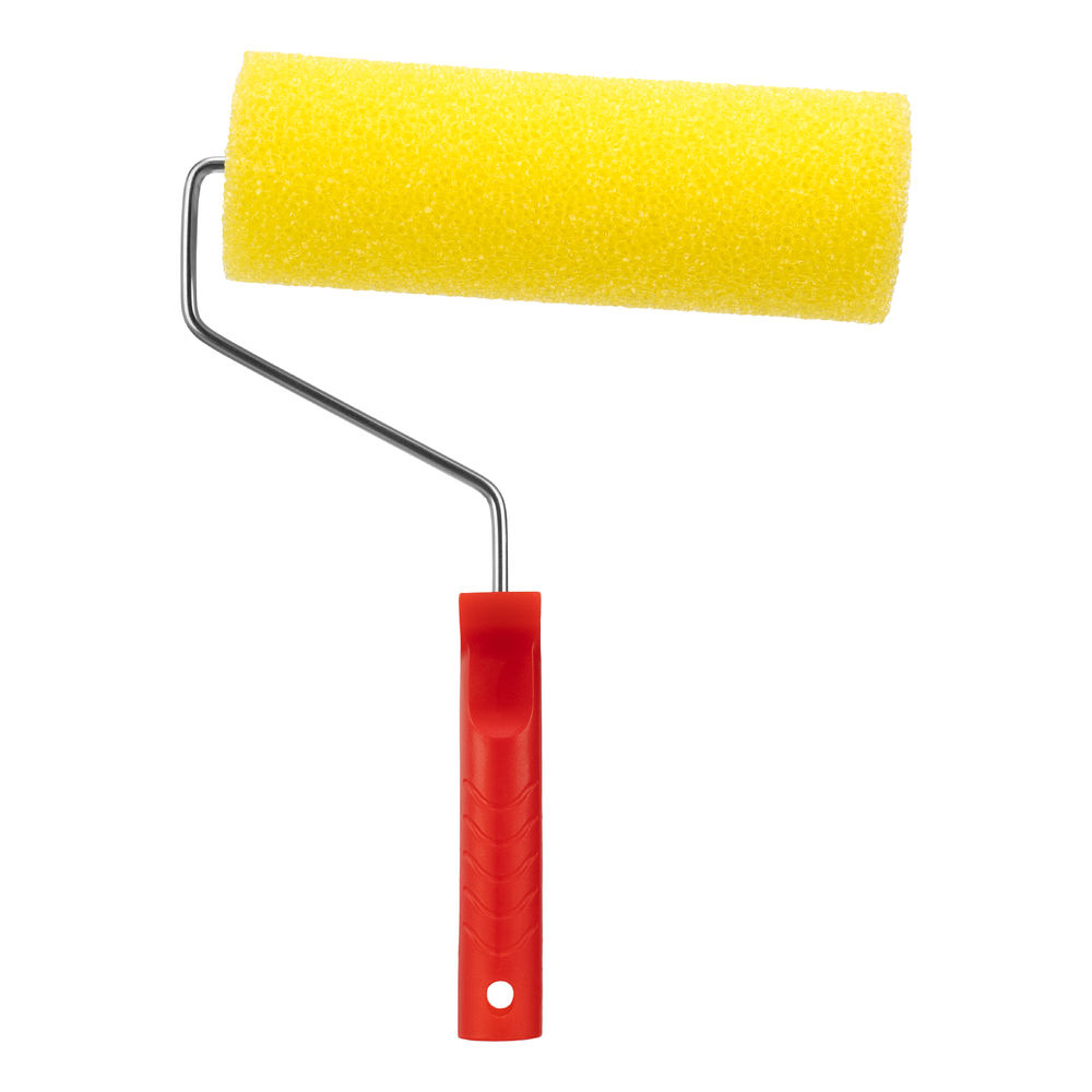 Валик Структурный поролоновый с ручкой, гладкий, 230 мм, D 80 мм, D ручки 6 мм MTX (80220)