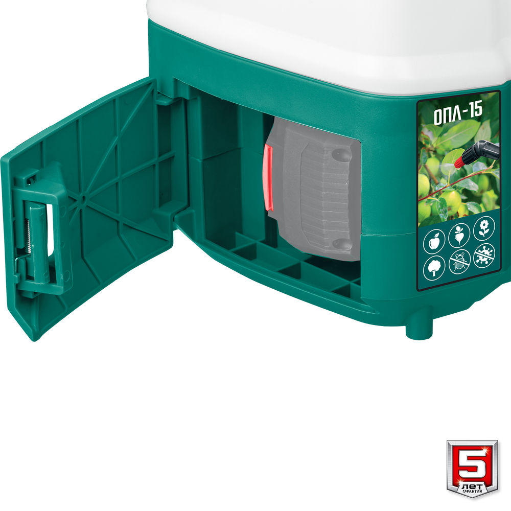 Опрыскиватель аккумуляторный 15 л, без АКБ ЗУБР ОПЛ-15