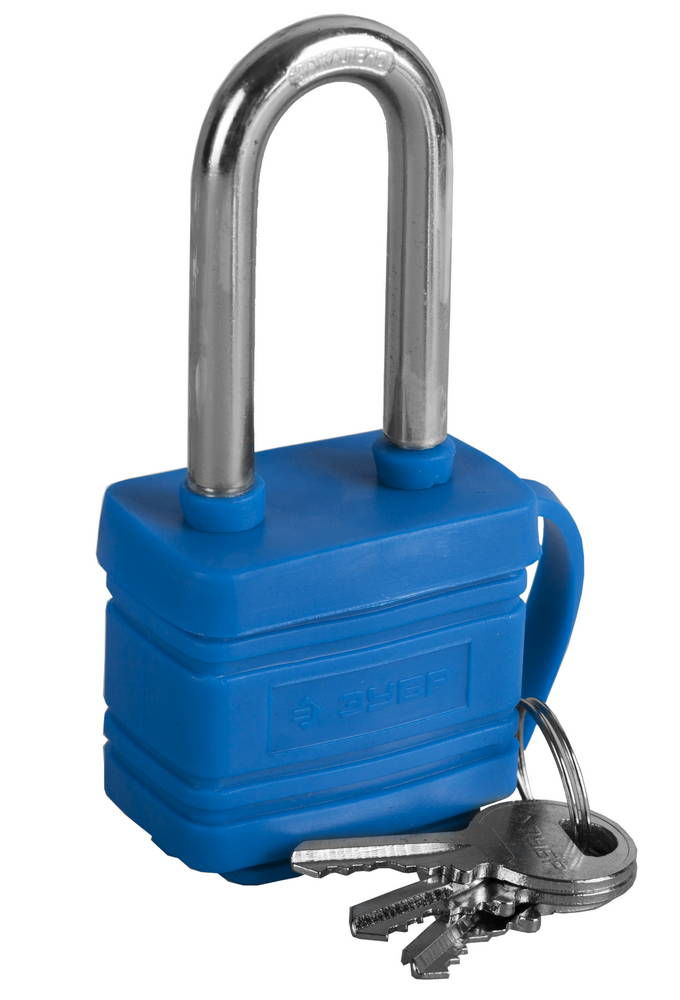 Замок навесной всепогодный с удлинённой дужкой 40 мм ЗУБР 37212-40