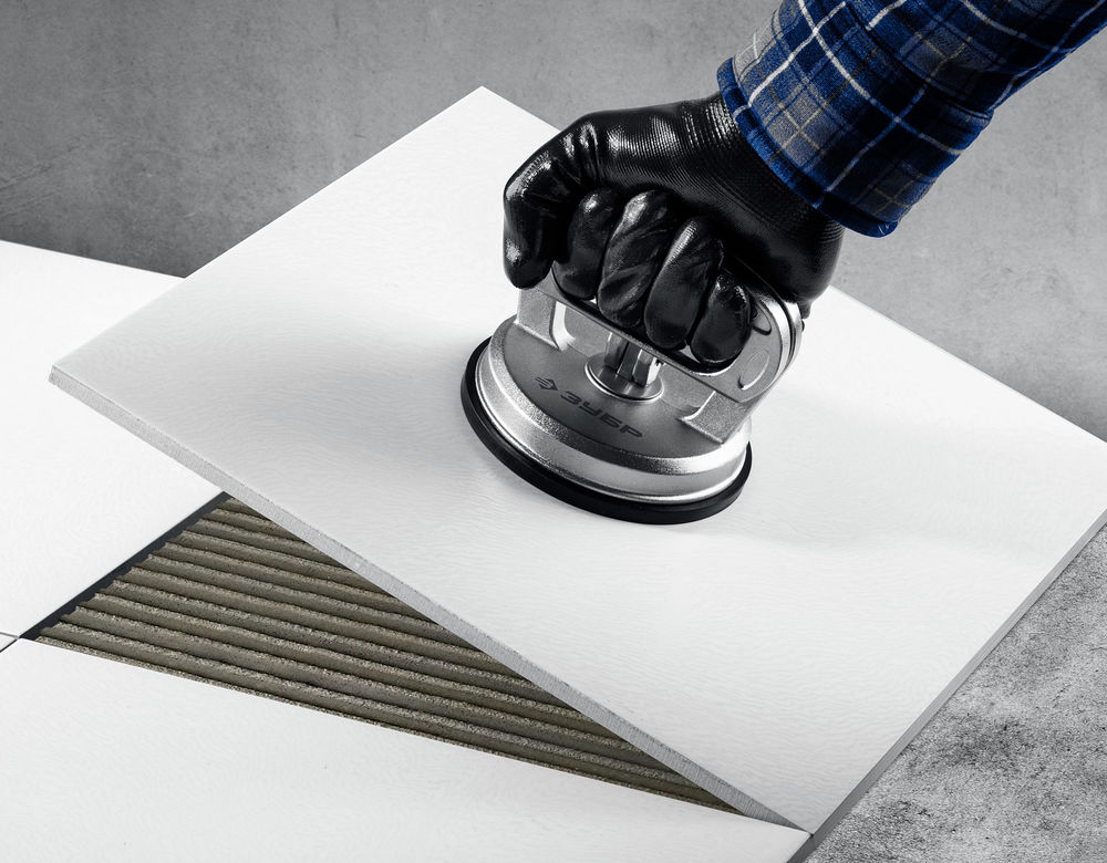 Подъемник одинарный алюминиевый на присоске 50 кг Профессионал ЗУБР 33723-1