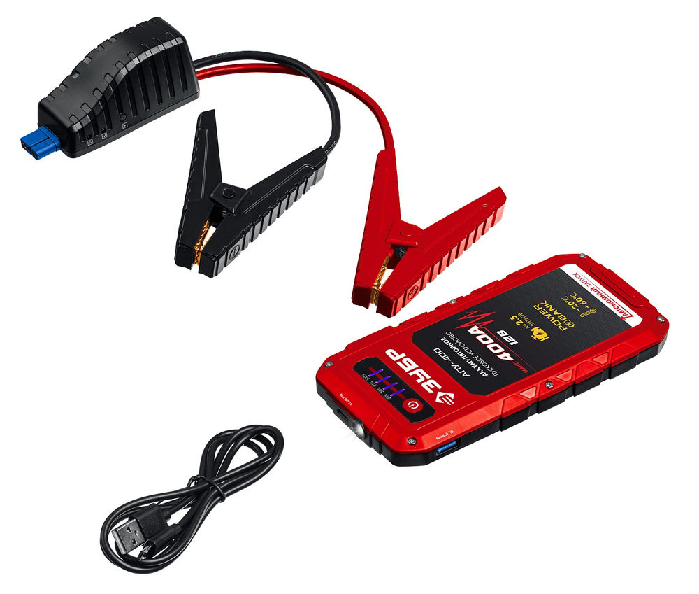 Пусковое устройство 12 В макс. 400 А аккумуляторное ЗУБР АПУ-400 59322