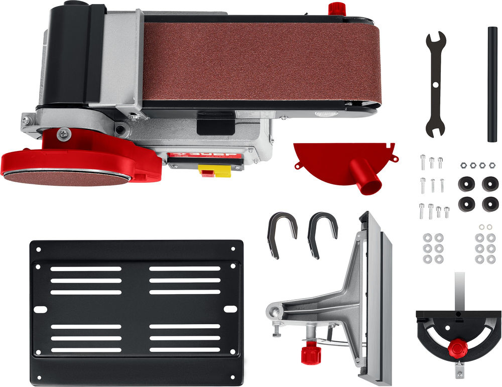 Станок шлифовальный тарельчато-ленточный d 150 мм 100?914 мм лента 500 Вт ЗУБР ЗШС-500