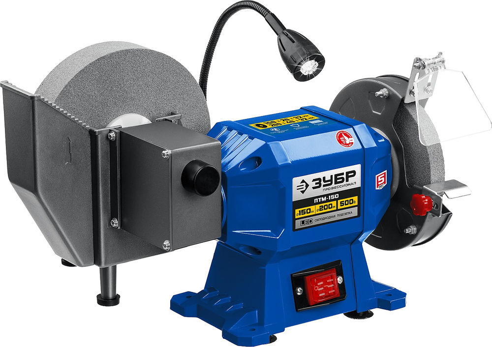 Станок заточной для мокрого и сухого шлифования d 150 мм / d 200 мм 500 Вт Профессионал ЗУБР ПТМ-150