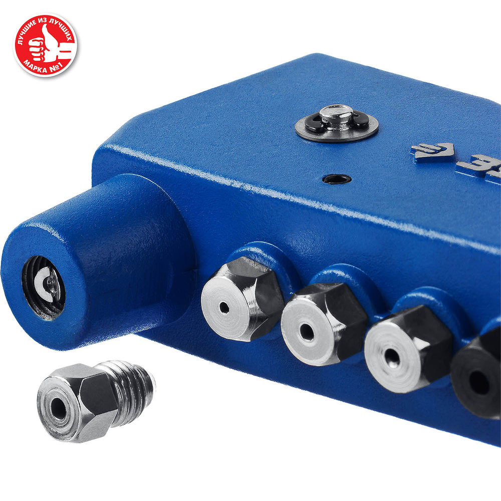 Комбинированный литой заклепочник К-М6, 2 вида заклёпок, в кейсе ЗУБР Профессионал 31196_z01