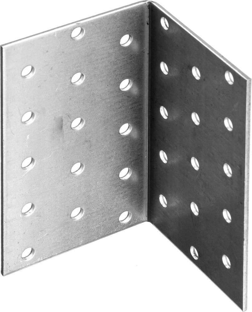 Крепежный уголок равносторонний УКР-2.0 100 x 60 x 60 x 2 мм, цинк ЗУБР 310206-100-060