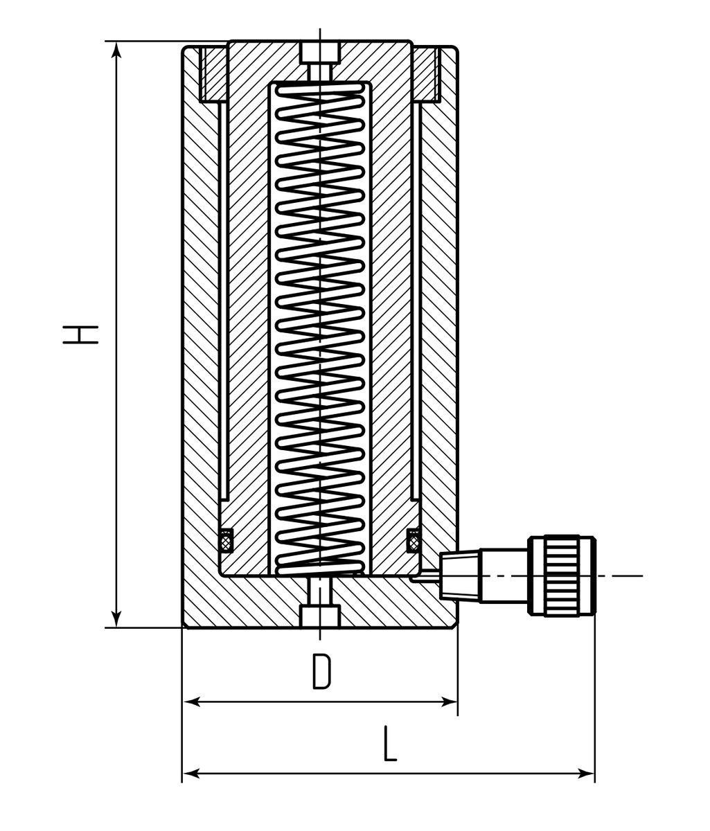 Домкрат грузовой односторонний ДГ50П150 (КВТ) 74337