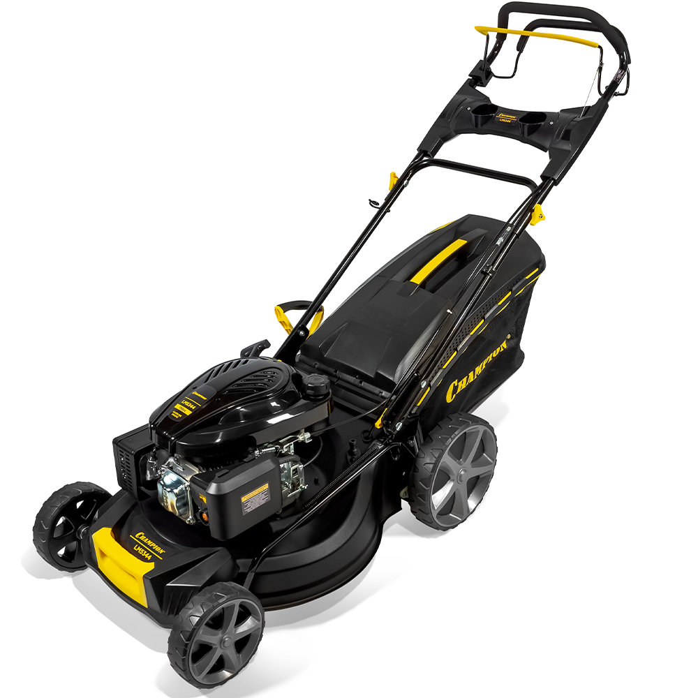Газонокосилка CHAMPION LM5344 (PRO 4,4кВт привод 525мм 65л 25-75мм 1рычаг/6, 38кг 4в1) (LM5344)