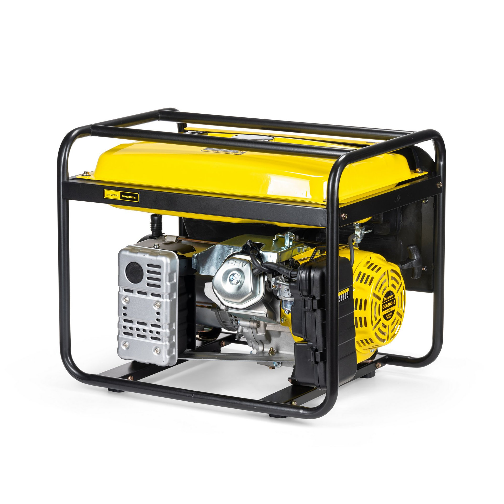 Генератор CHAMPION GG6500-3 (400В6,2/6,8кВАcosф=0,8 15лс 25л 67кг) (GG6500-3)