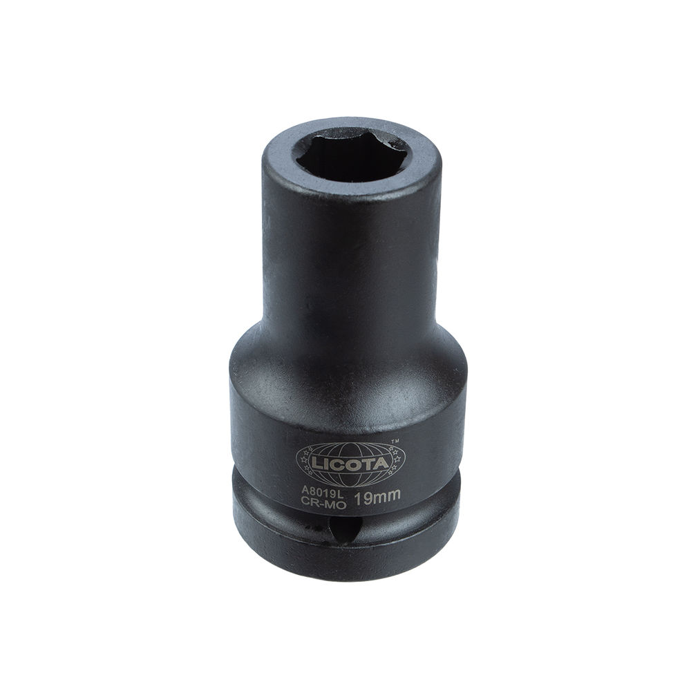 Головка торцевая ударная глубокая 19 мм 6-гранная 1 Licota A8019L