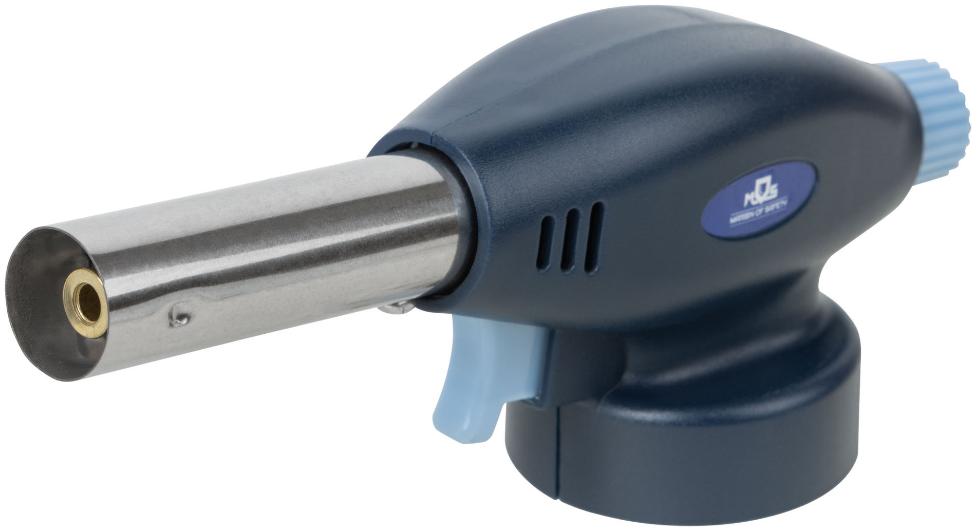 Горелка газовая на цанговый баллон, пласт.корпус, с пьезоподжигом, сопло 19 мм (67655М)