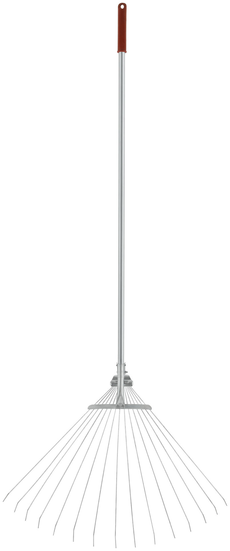 Грабли веерные регулируемые телескопические, 15 зубьев, 180-650 мм, длина 1245-1600 мм (77008)