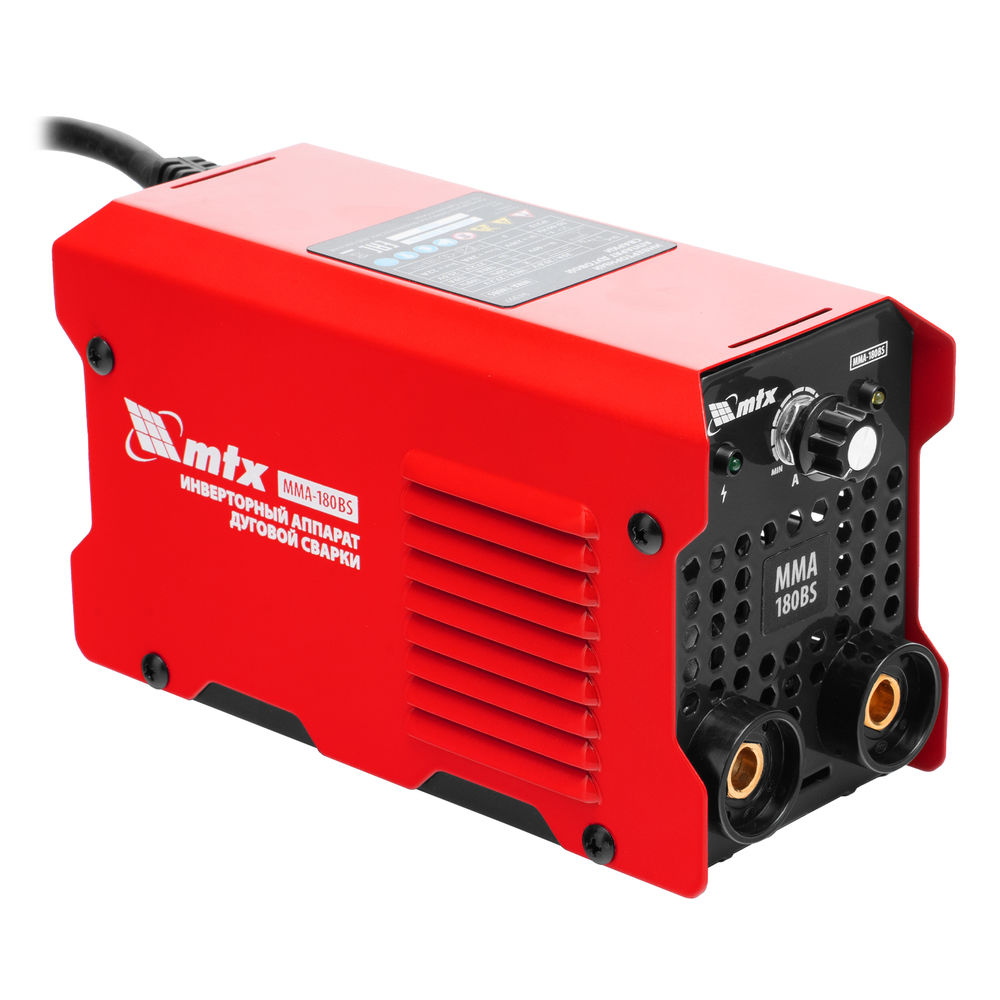 Инверторный аппарат дуговой сварки MMA-180BS, 180 А, ПВ 60% MTX (94397)