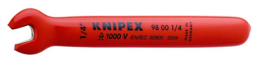 Ключ гаечный рожковый VDE, 1/4, длина 108 мм, диэлектрический (KN-98001_4)