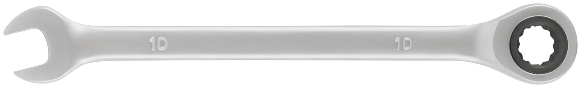 Ключ комбинированный трещоточный, CrV реверсивный механизм 10 мм (63460)