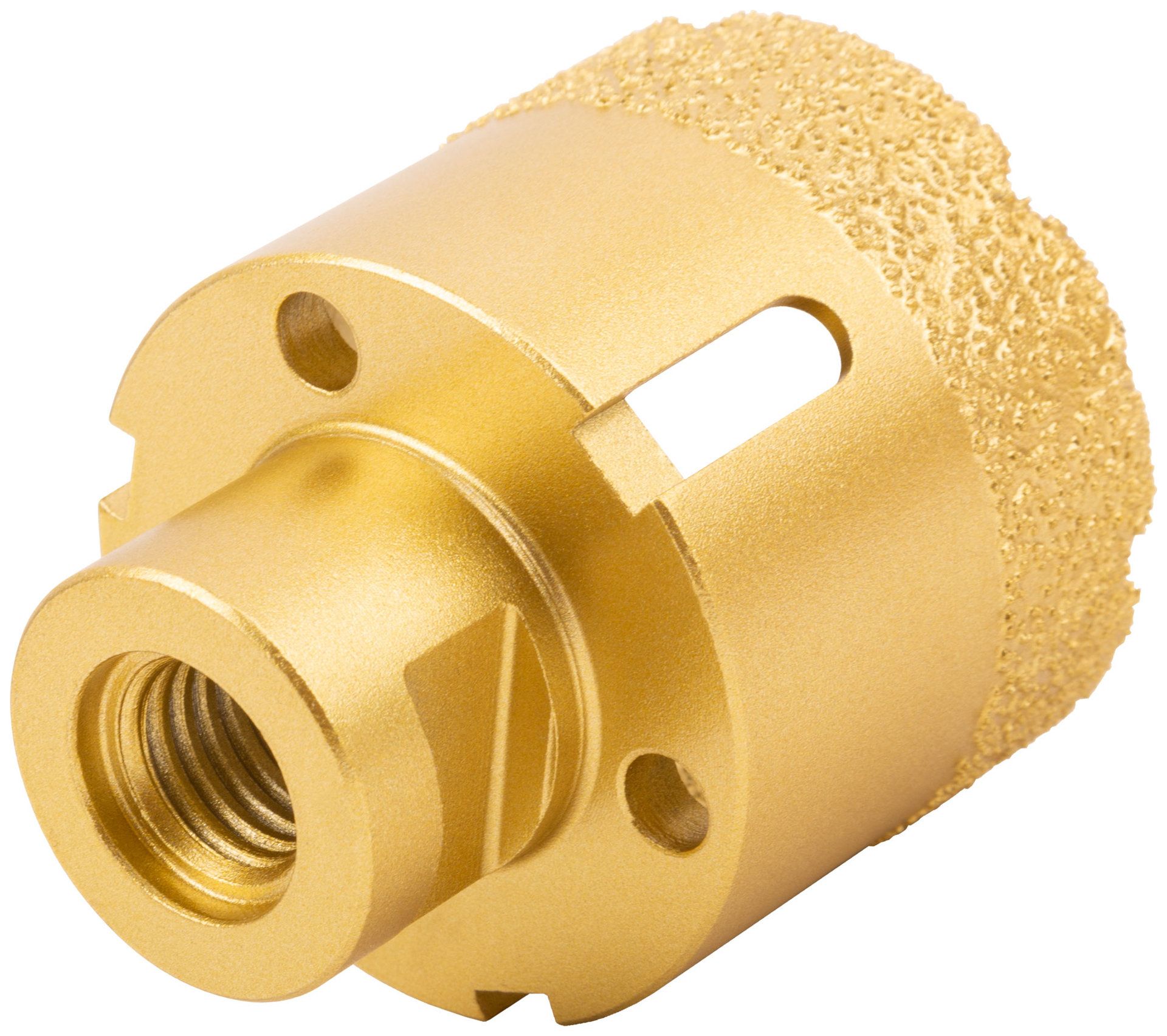 Коронка кольцевая для УШМ, М14, по керамограниту, камню и кафелю алмазная, вакуумное спекание 50х60 мм (16347)