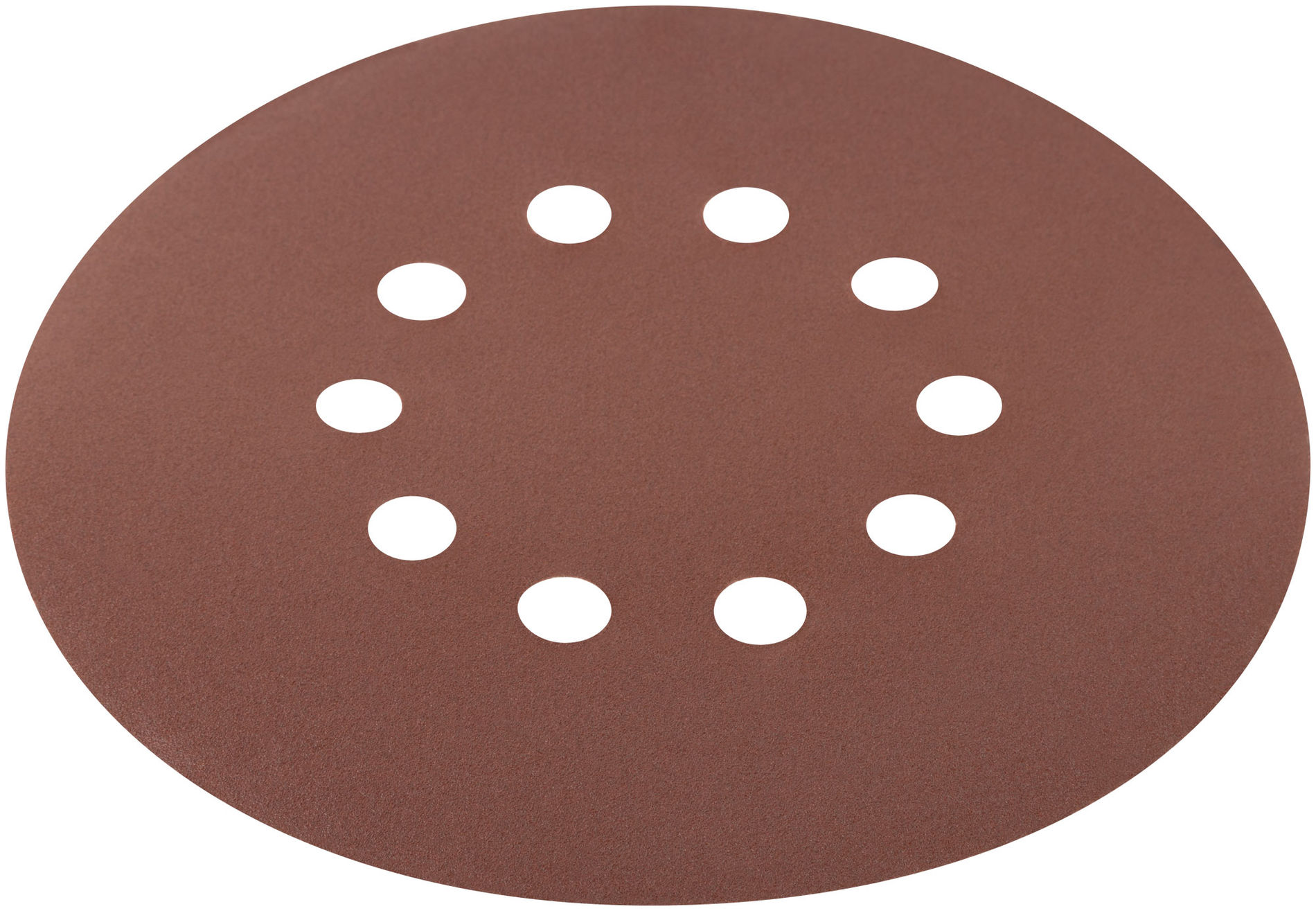 Круги шлифовальные с отверстиями (липучка), алюминий-оксидные, 225 мм, 5 шт. Р 120 (39896)