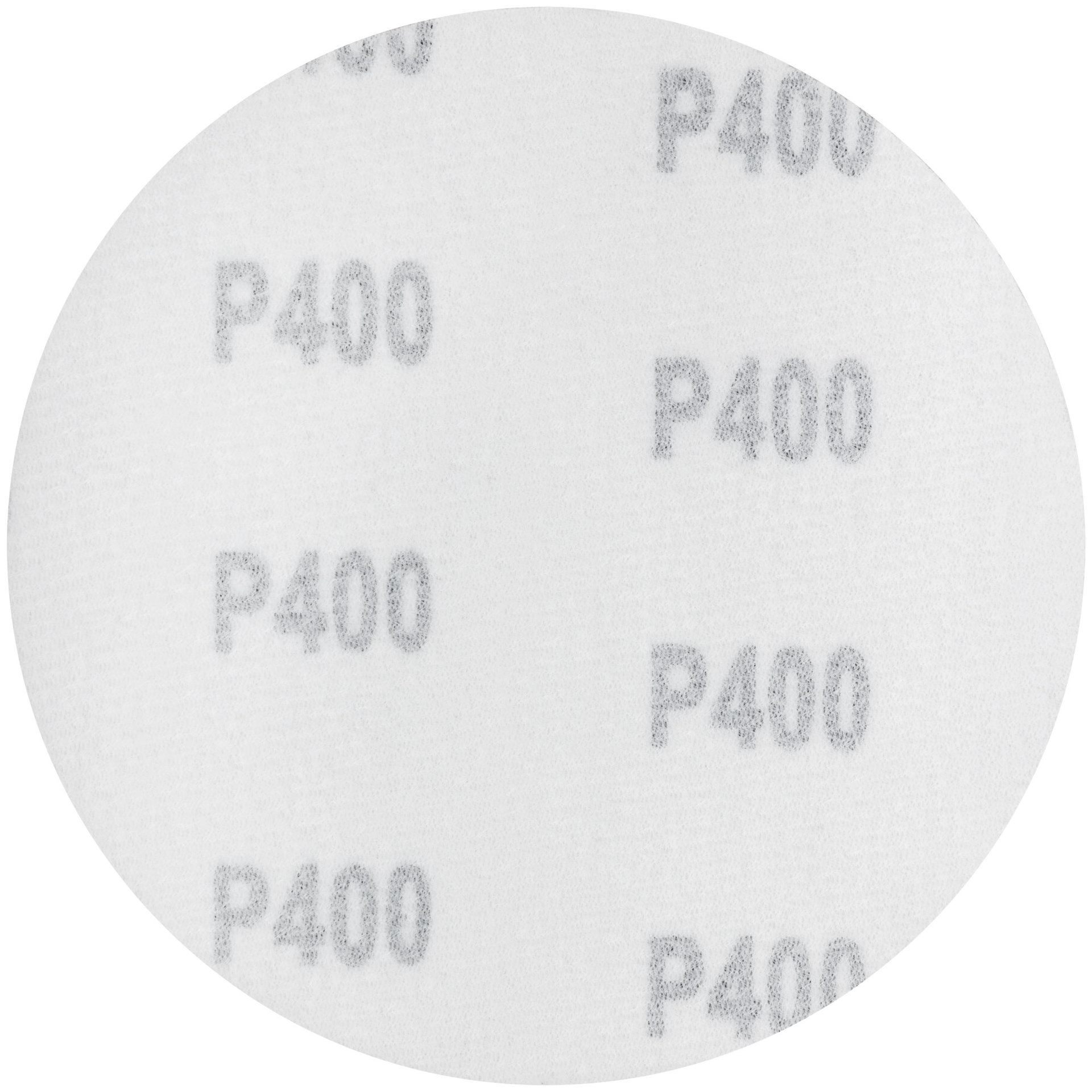 Круги шлифовальные сплошные (липучка), алюминий-оксидные, 125 мм, 5 шт. Р 400 (39671)