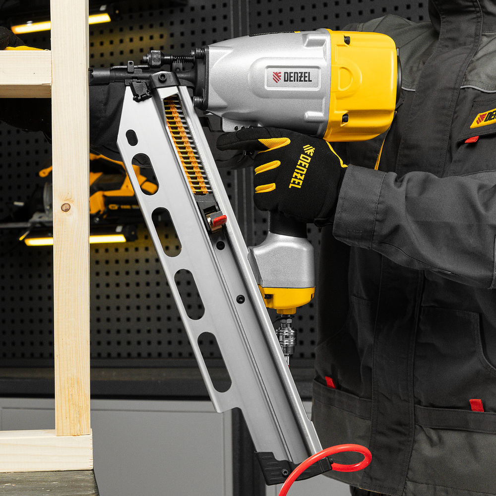 Нейлер пневматический PN2190 для гвоздей SN21 от 50 до 90 мм Denzel (57429)