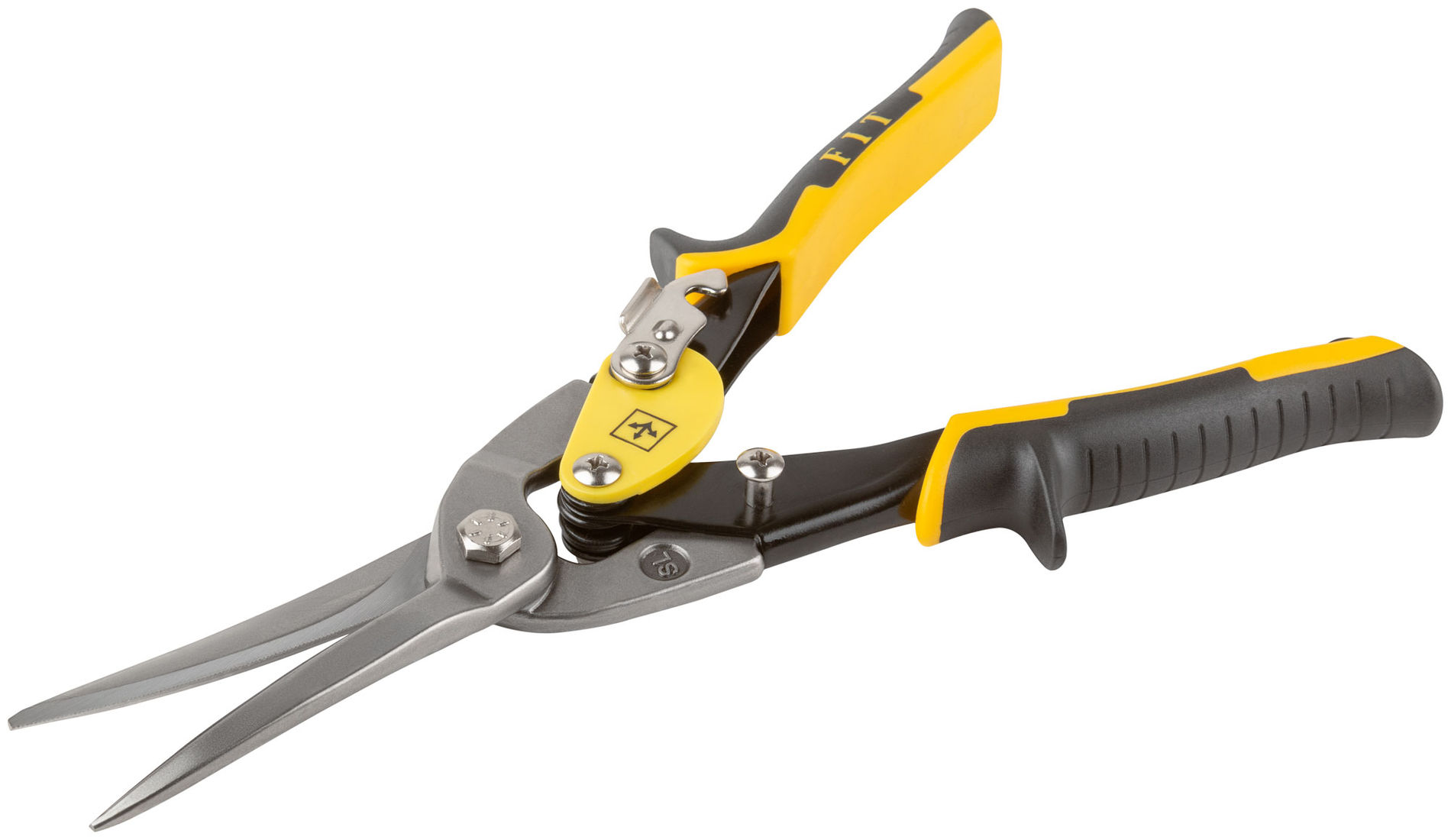 Ножницы по металлу усиленные CrMo Профи, прорезиненные ручки, удлиненные прямые 300 мм (41581)