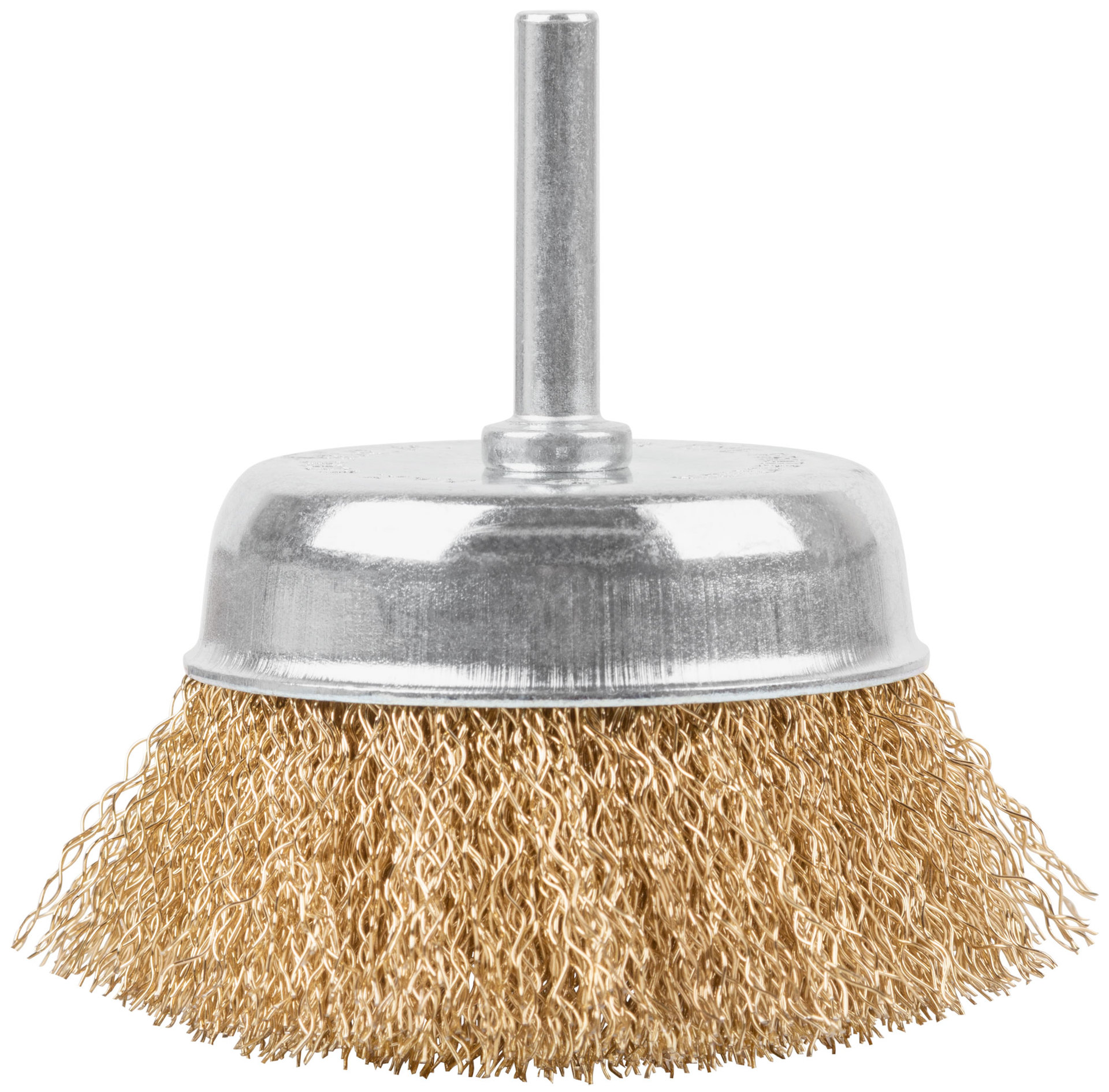 Щетка для дрели, тип Чашка, латун. витая проволока 0,3 мм, 75 мм, блистер, CUTOP Profi (82-912)