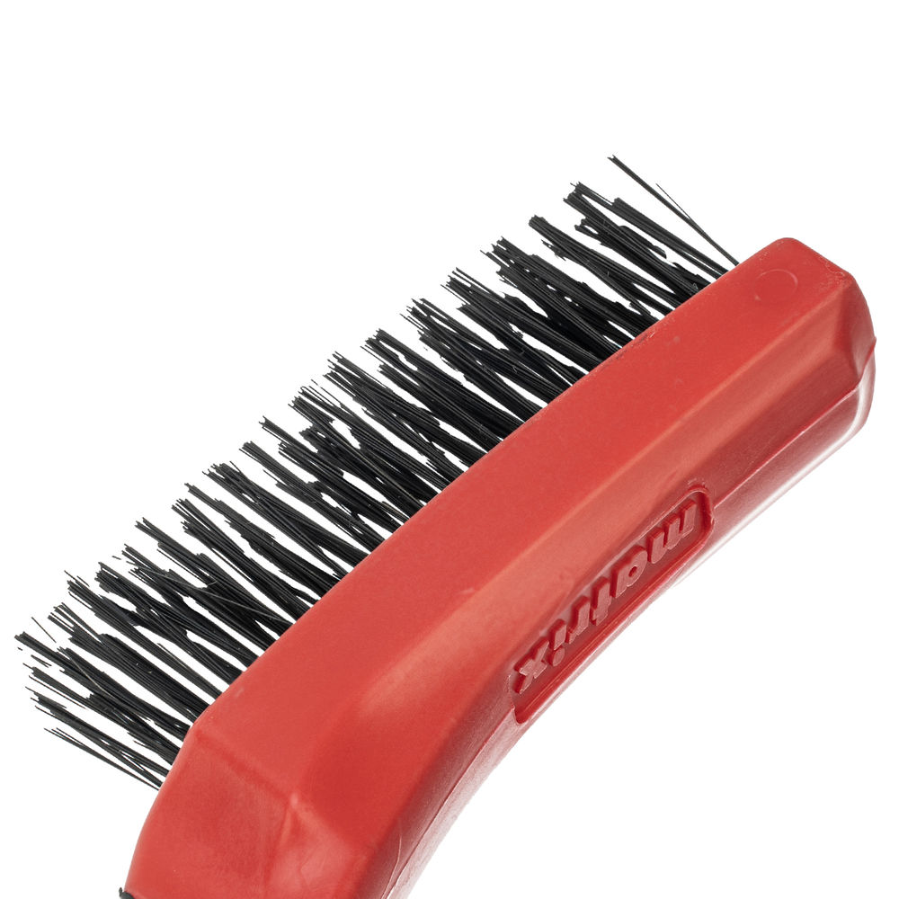 Щетка зачистная четырехрядная, двухкомпонентная рукоятка Matrix (74834)