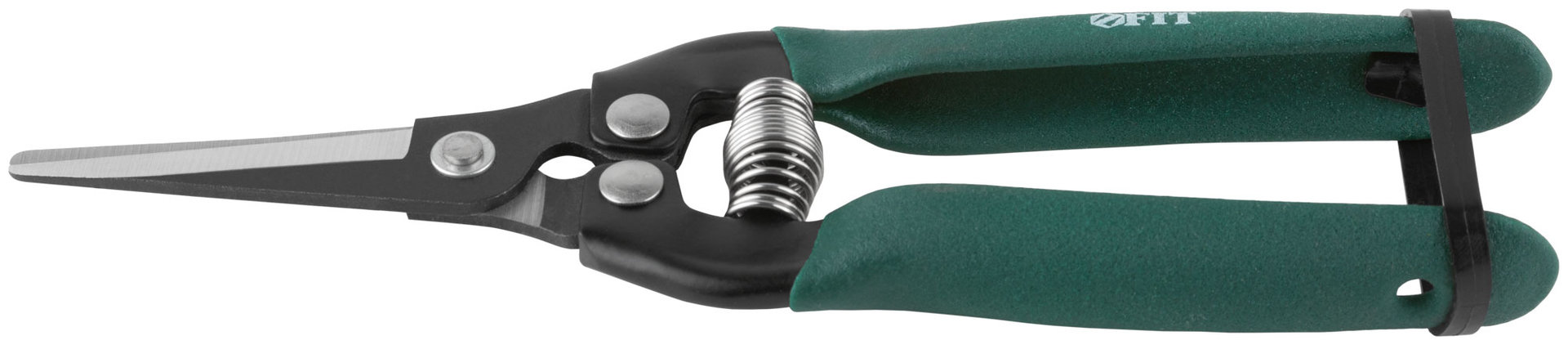 Секатор цветочный, режущие кромки внахлест, ПВХ накладки на ручки 180 мм (77075)