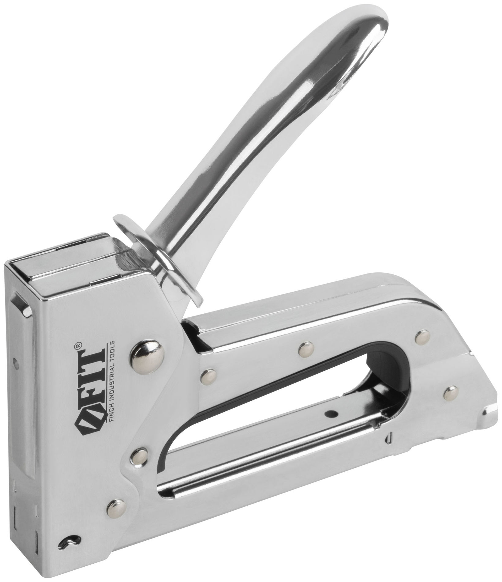 Степлер для узких скоб тип 53 6-10 мм, рессорный механизм, металлический корпус (32110)