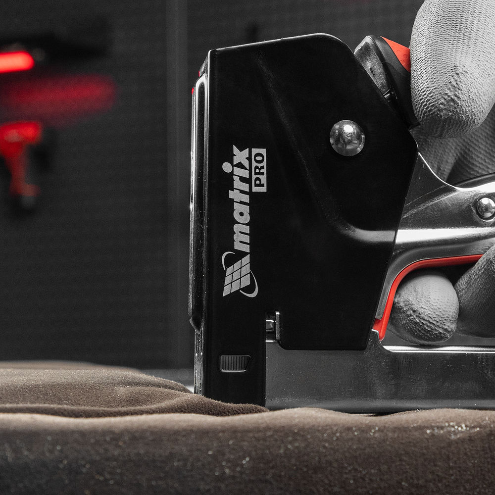 Степлер мебельный, стальной, быстрая загрузка, тип скобы 53, 4-14 мм, PRO Matrix (40917)