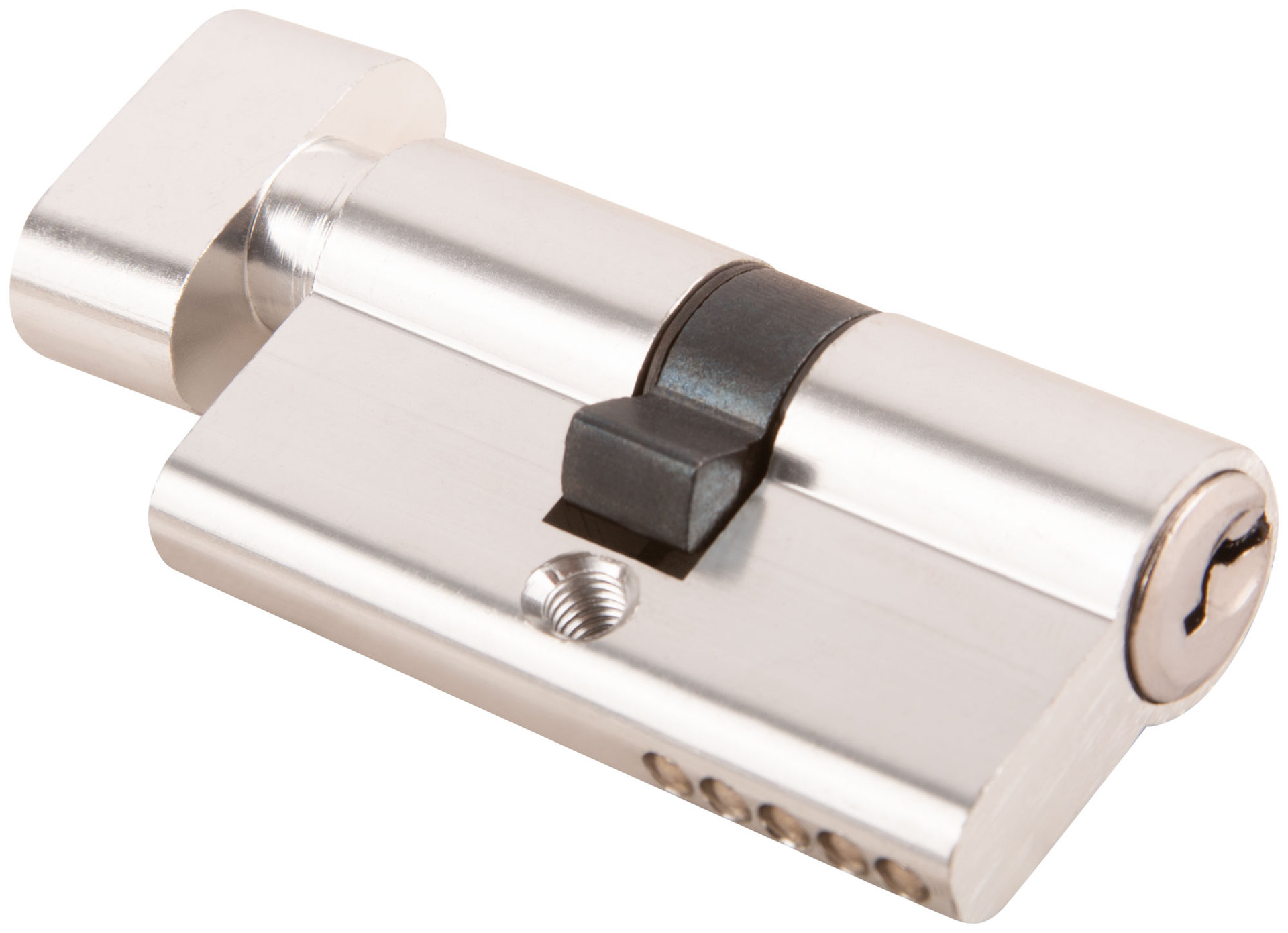 Цилиндровый механизм Фабрика замков 60 мм, ключ-завертка, хром (67213)