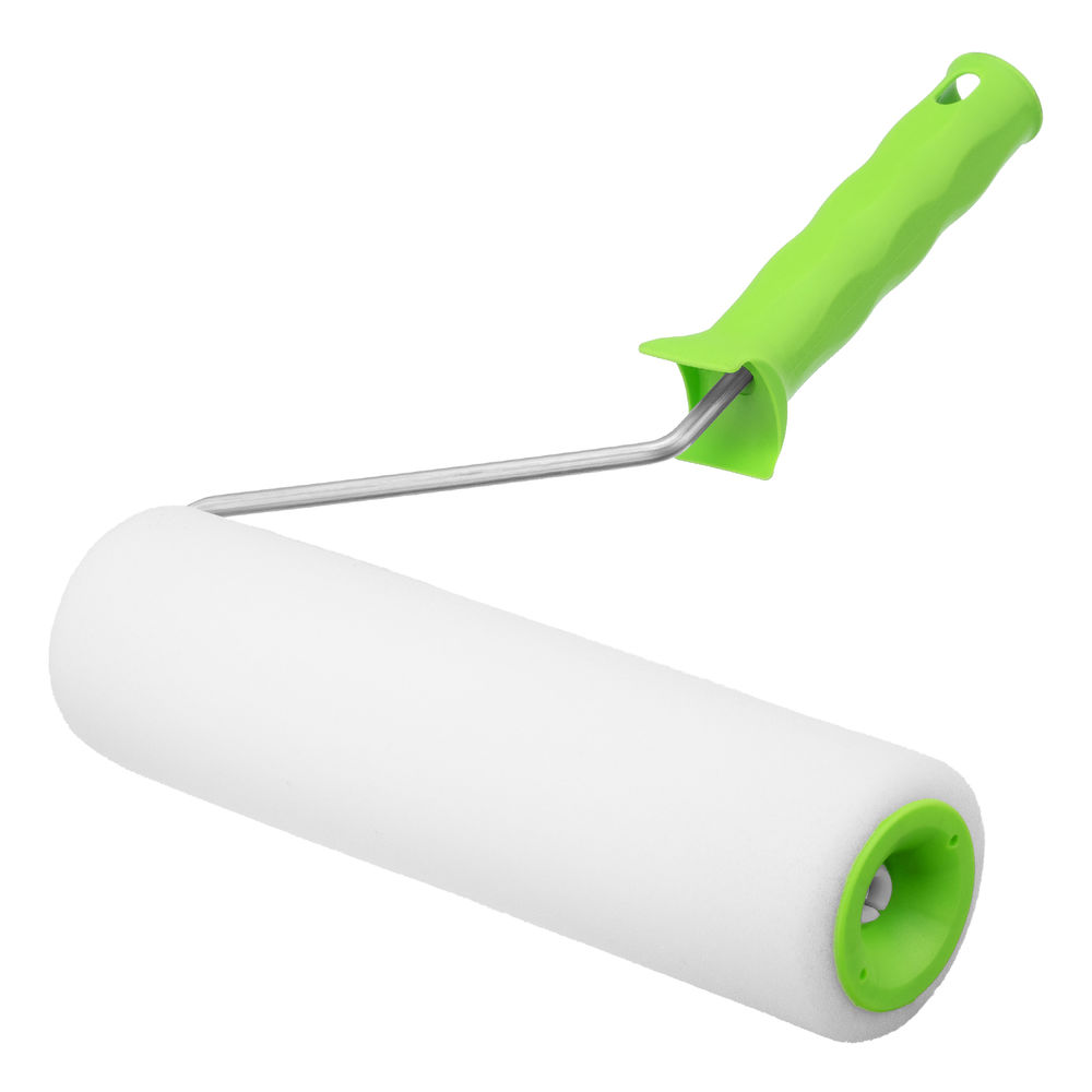 Валик Поролон с ручкой, 250 мм, D 48 мм, D ручки 6 мм Сибртех (80104)